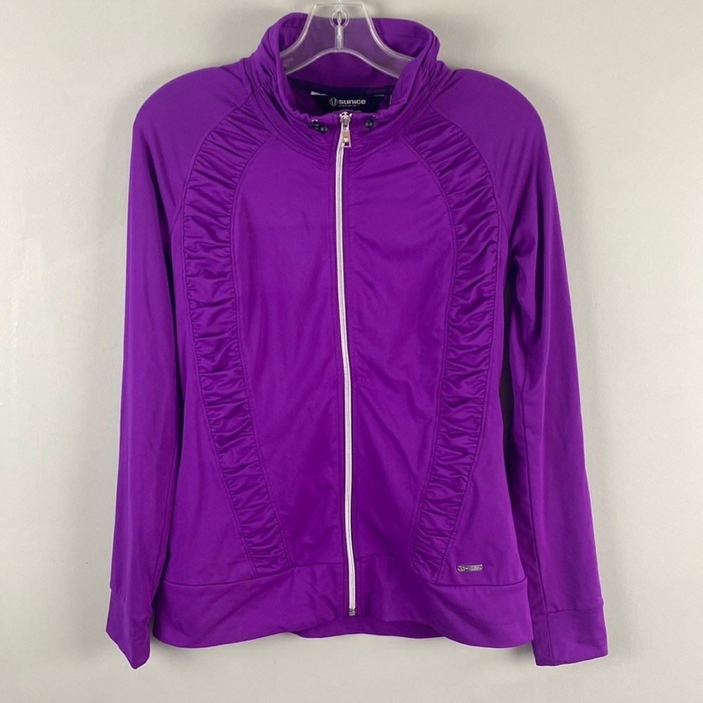 Sunice Purple Zip Up Jacket Size‎ Small